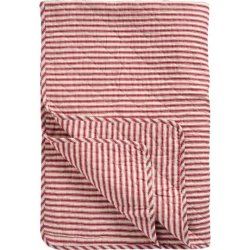 Quilt - Sand med r�de striber
