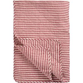 Quilt - Sand med r�de striber