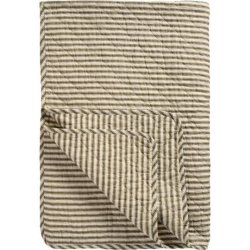 Quilt - Sand med oliven striber