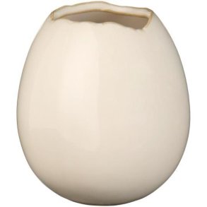 Vase til 1 blomst - �g - Hvid/creme - Stor