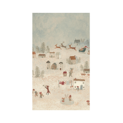 Maileg - Gavepapir - Santa is coming - 10 m