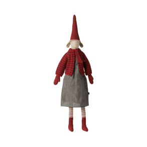 Maileg Pixy - Str. 4 - Pige - Stribet strikket cardigan