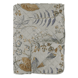 Aix Quilt med blomsterm�nster - Opal