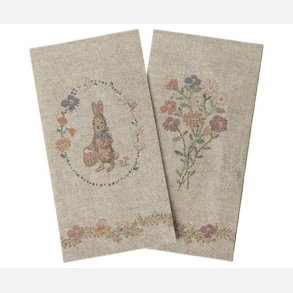 Maileg - Serviet - Lapin de P�ques - Sand/Rosa