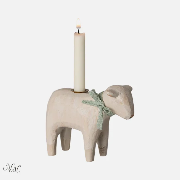Maileg Lysestage - Lam - Mint