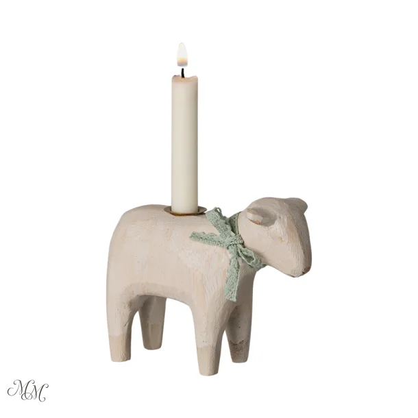 Maileg Lysestage - Lam - Mint