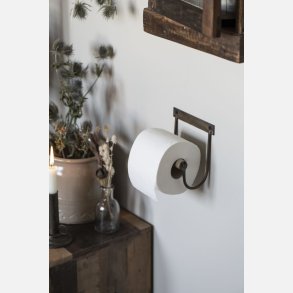Toiletpapirholder m/tr�rulle - m�rk