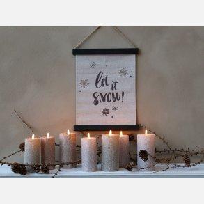 L�rred til oph�ng med tekst - Let it snow