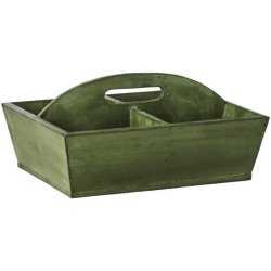 Kasse med 4 rum og hank p� langs