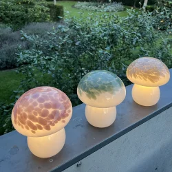 Mushroom glaslampe - Rosa