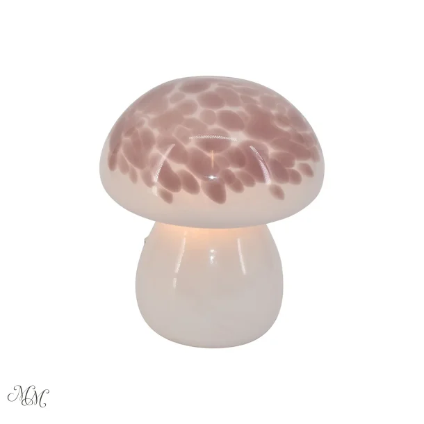 Mushroom glaslampe - Rosa