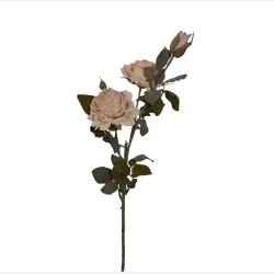 Kunstig blomst - 3 grene - 3 blomster - Rosa