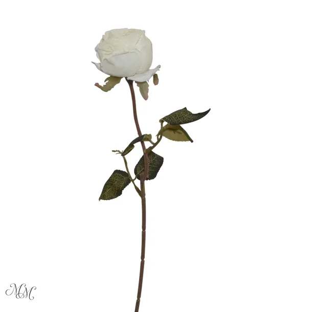 Kunstig rose - Hvid