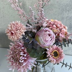 Kunstig blomst - Rosa