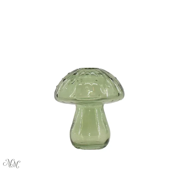 Glasvase - Mushroom - Gr�n - Lille