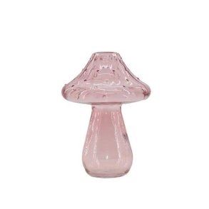 Glasvase - Mushroom - Lyser�d - Stor