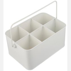 Kasse med 6 rum metalh�ndtag