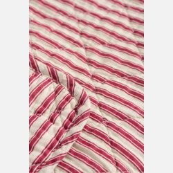 Quilt - Sand med r�de striber