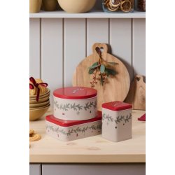 D�se med juleranke - My Nostalgic Christmas - Rund