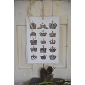 Plakat med kongekroner - Mini