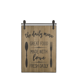 Skilt - The daily menu