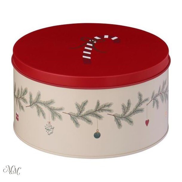 D�se med juleranke - My Nostalgic Christmas - Rund