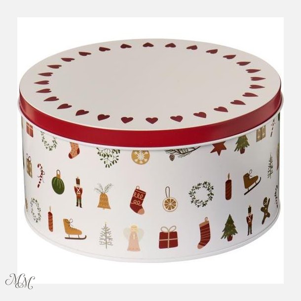 Kaged�se med juleikoner - My Nostalgic Christmas - Rund