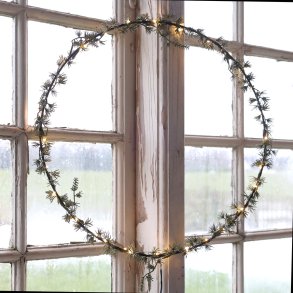 Fleur Krans med LED-lys