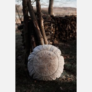 Pudebetr�k - Floret emb knit - �.50 cm - Natur