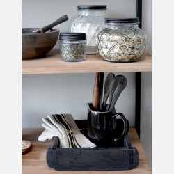 Opbevaringsglas med diamantudsk�ring