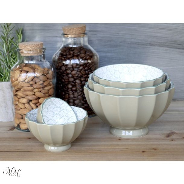 Ar&eacute;s Lattesk�l med m�nster s�t af 5 - Verte