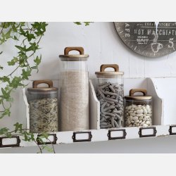 Opbevaringsglas med l�g af akacietr�