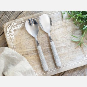 Linas Salatbestik med m�nster - S�t af 2