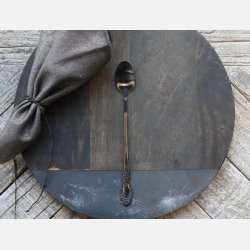 Latteske med dekor - antique kul