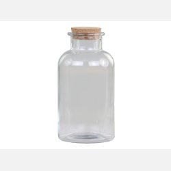 M�lkeflaske med korkl�g - stor - 2.sortering
