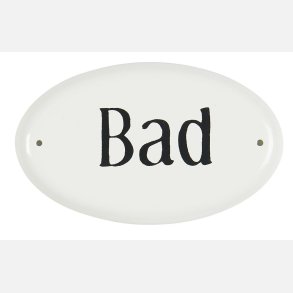 Metalskilt - Bad