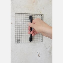 Trykplade med h�ndtag - 15 x 15 cm