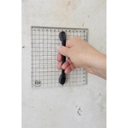 Trykplade med h�ndtag - 15 x 15 cm