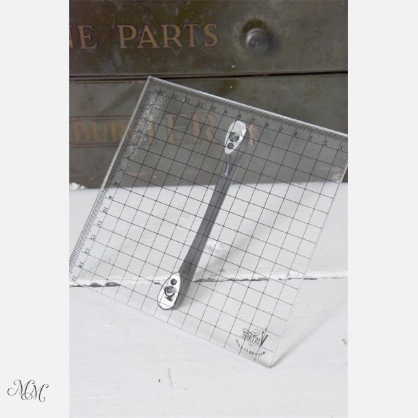 Trykplade med h�ndtag - 15 x 15 cm