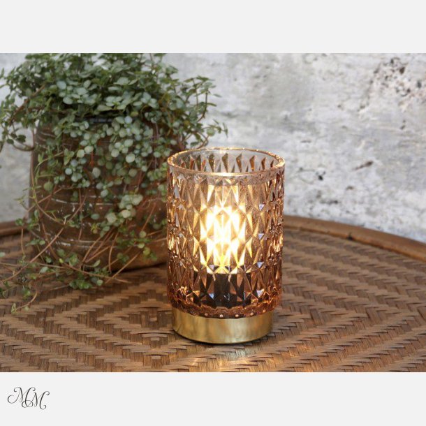 Lampe med diamantm�nster - LED