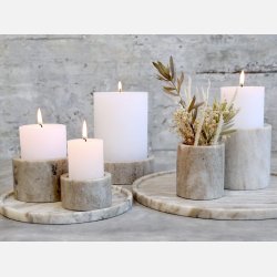 Morlaix Holder af marmor - latte
