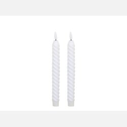 Kronelys LED - Snoet - 2 pak - incl. fjernbetjening