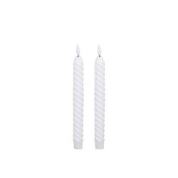Kronelys LED - Snoet - 2 pak - Incl. fjernbetjening