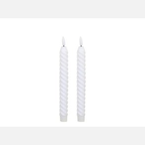 Kronelys LED - Snoet - 2 pak - incl. fjernbetjening
