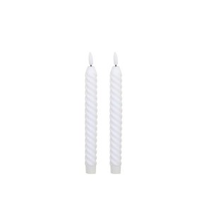 Kronelys LED - Snoet - 2 pak - Incl. fjernbetjening