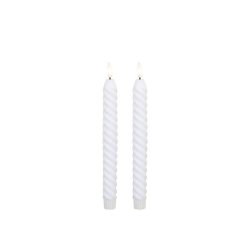 Kronelys LED - Snoet - 2 pak - Incl. fjernbetjening