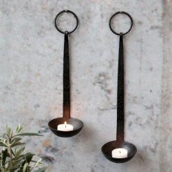 Lysestage til oph�ng - Antique sort