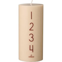 Adventslys 1 - 4 - Kit med rustic brown tal
