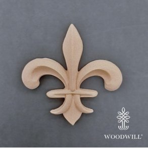 Woodwill - fleksibel tr� ornament - Fransk lilje - Motiv 2