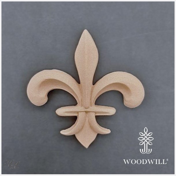 Woodwill - fleksibel tr� ornament - Fransk lilje - Motiv 2